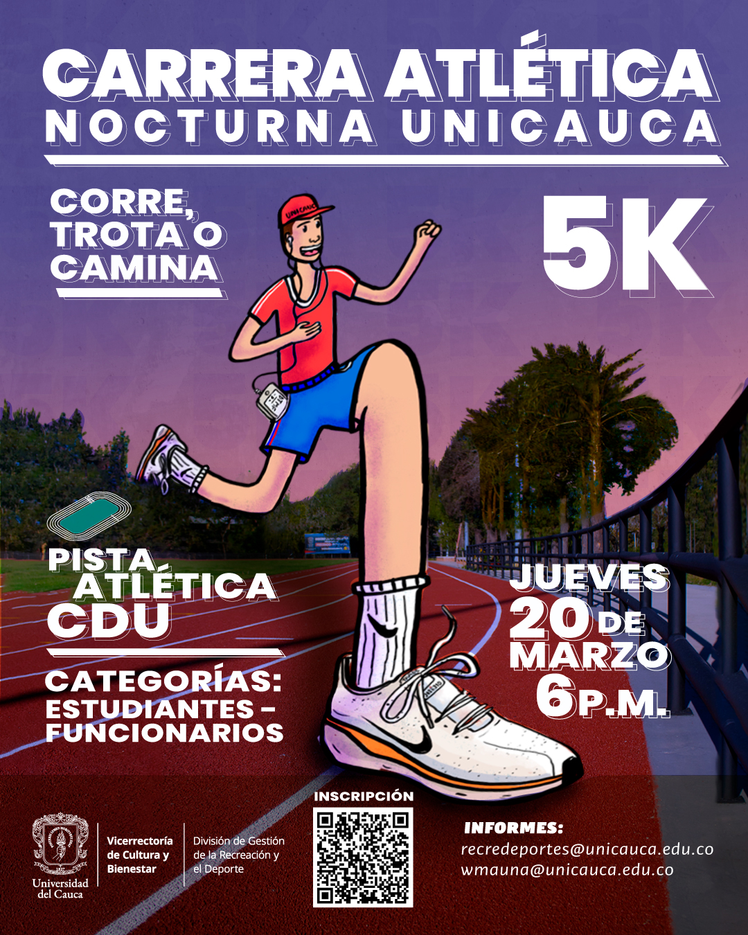 Carrera Atlética Nocturna Unicauca