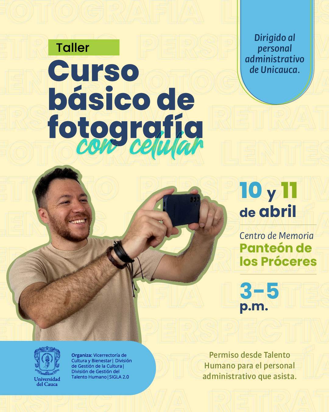 Taller curso básico de fotografía con celular