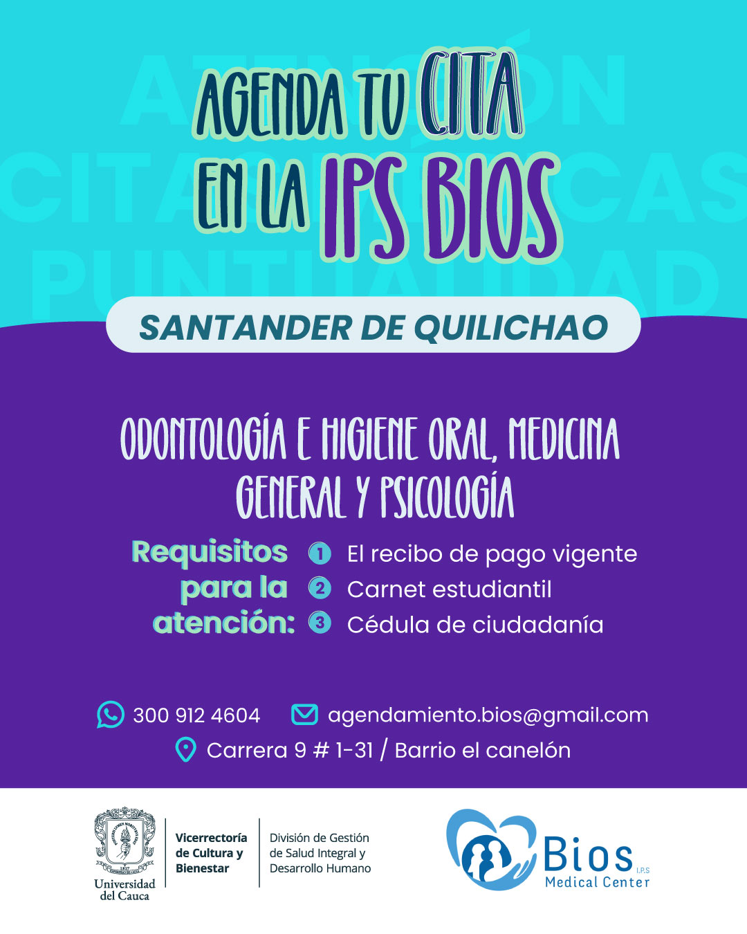 Agenda Tu Cita en la IPS BIOS