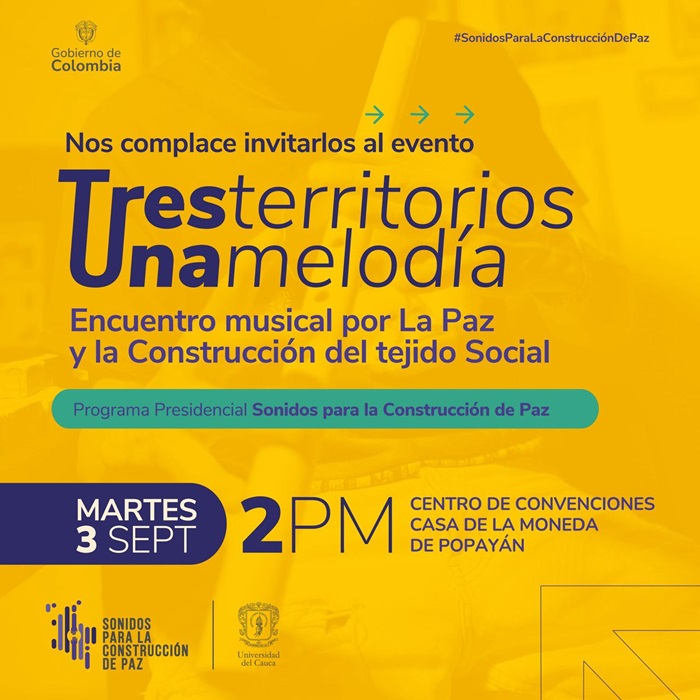 Tres Territorios, Una Melodía: Encuentro musical por La Paz y la Construcción del Tejido Social 