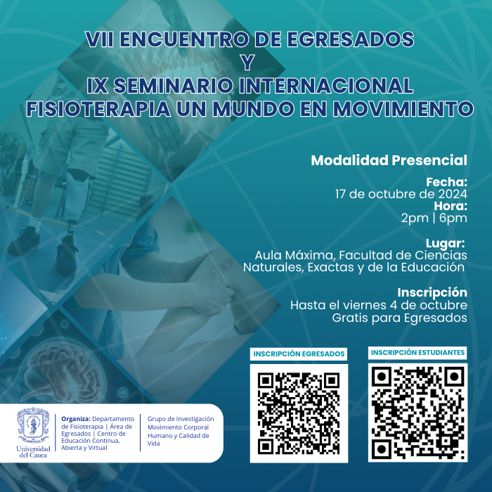 VII Encuentro de Egresados y IX Seminario Internacional de Fisioterapia Un Mundo en Movimiento