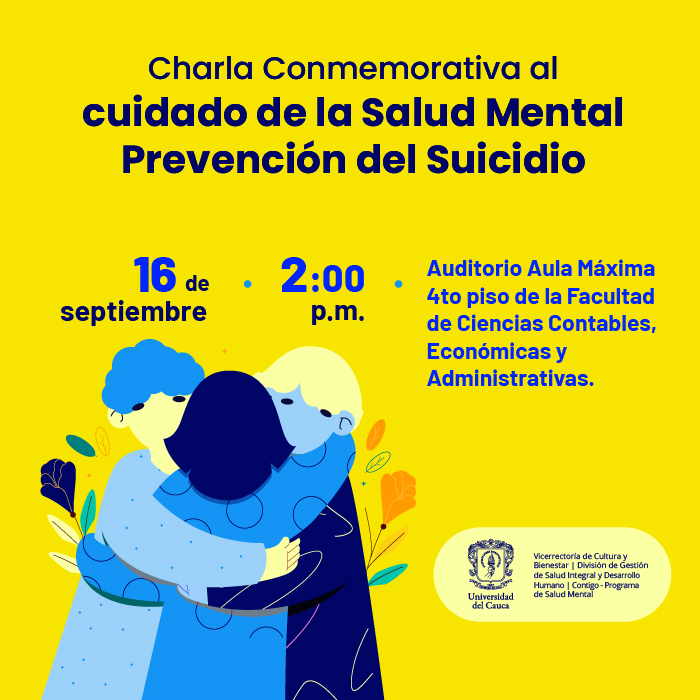 Charla conmemorativa. Cuidado de la salud mental y prevención del suicidio