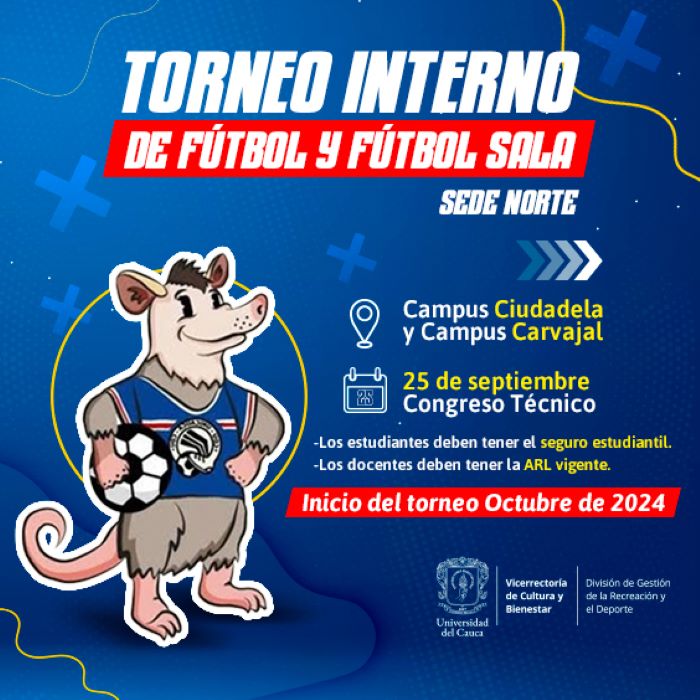 Torneo interno de futbol y futbol sala. Sede Norte