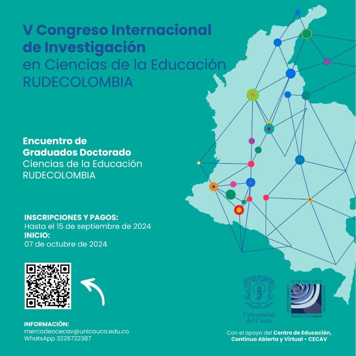 V Congreso Internacional de Investigación en Ciencias de la Educación – RUDECOLOMBIA y Encuentro de Graduados Doctorado Ciencias de la Educación RUDECOLOMBIA
