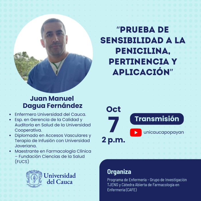 Conferencia “Prueba de sensibilidad a la penicilina, pertinencia y aplicación”