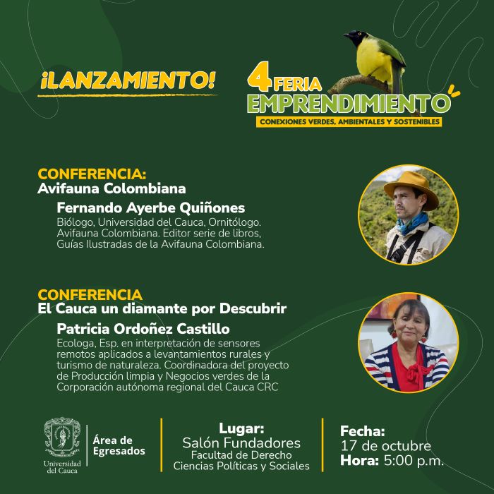 Lanzamiento IV Feria de Emprendimiento: Conexiones Verdes, Ambientales y Sostenibles