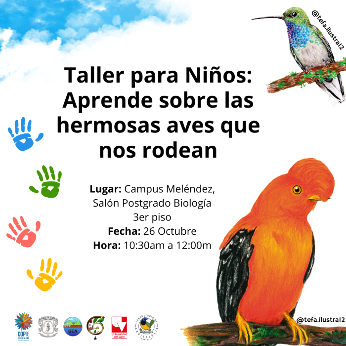Taller para niños: Aprende sobre las hermosas aves que te rodean 