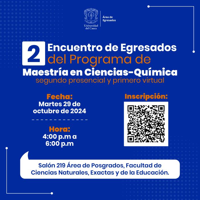 II Encuentro de Egresados de Maestría en Ciencias Química
