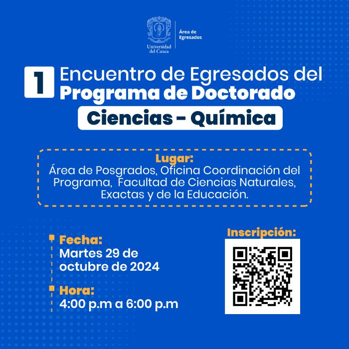 I Encuentro de Egresados de Doctorado en Ciencias Química