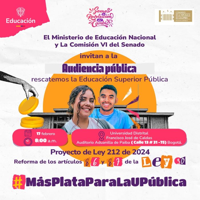 Audiencia Pública Rescatemos la Educación Superior Pública