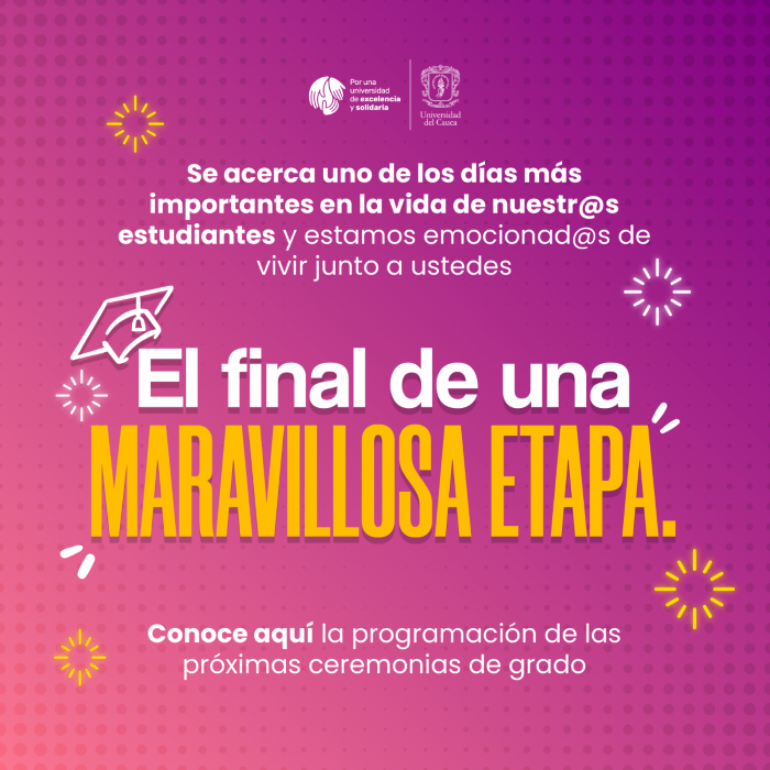 Grados Colectivos. Sábado 29 de marzo de 2025