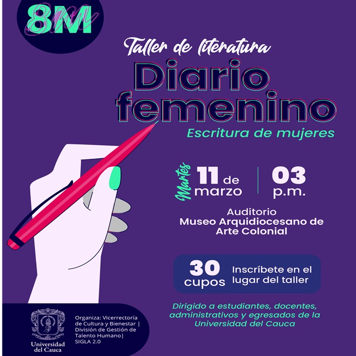 Taller de literatura. Diario femenino. Escritura de mujeres