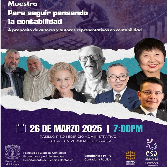 Muestra “Para seguir pensando la contabilidad. A propósito de autores y autoras representativos en contabilidad”