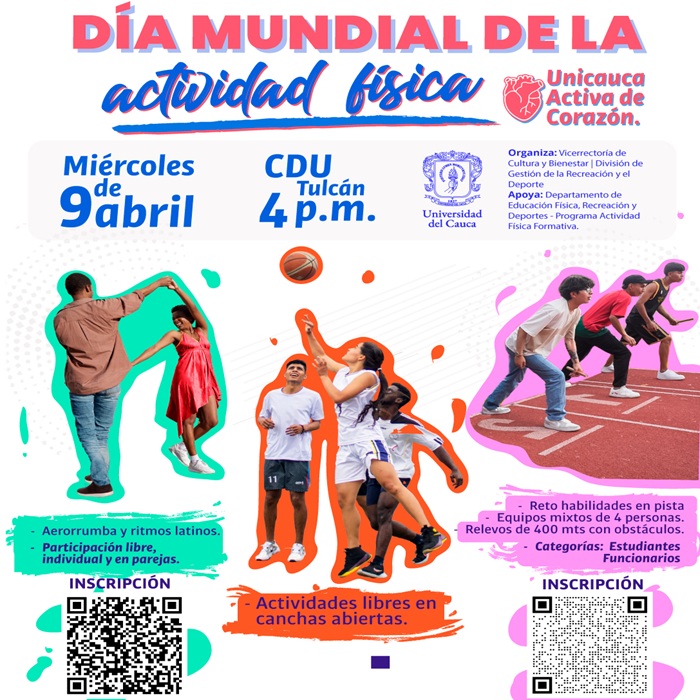 Día Mundial de la Actividad Física. Unicauca Activa de Corazón