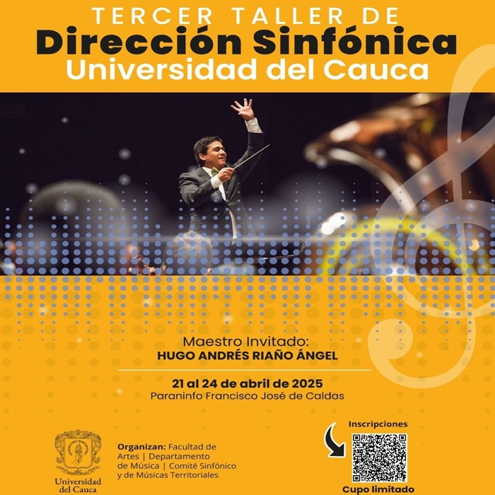 Tercer Taller de Dirección Sinfónica, Universidad del Cauca