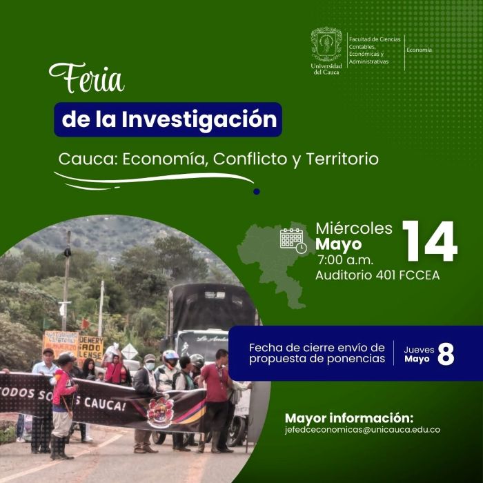 Feria de la Investigación 2025. Cauca, economía, conflicto y territorio