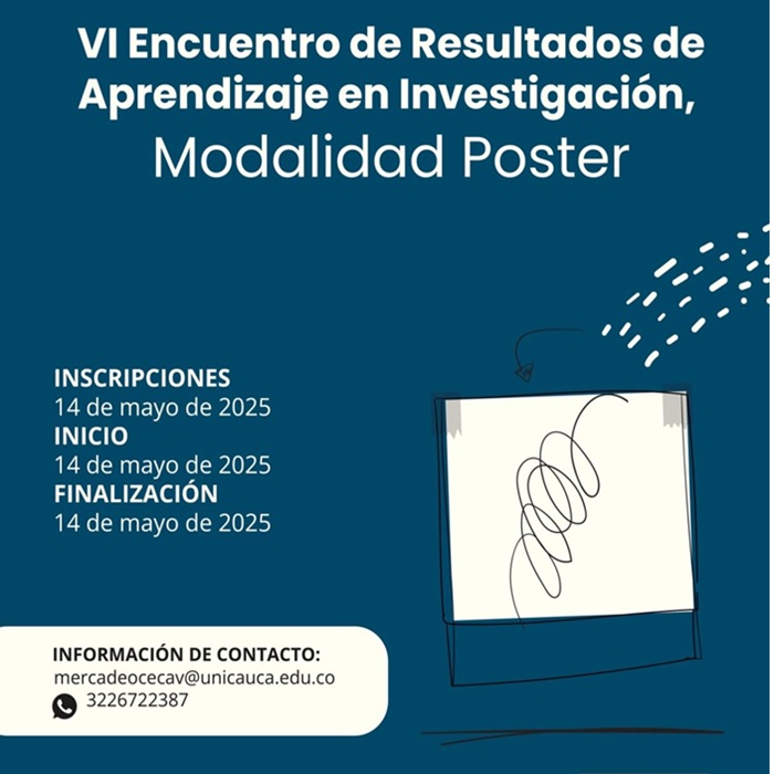 VI Encuentro de Resultados de Aprendizaje de investigación modalidad Póster