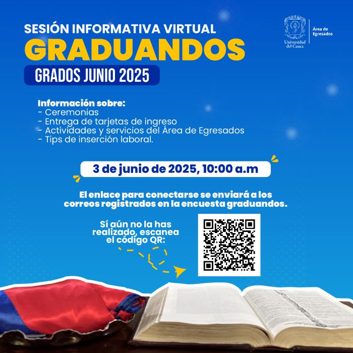 Sesión virtual con graduandos