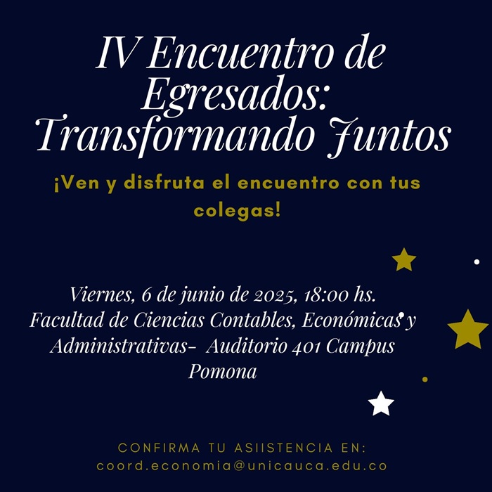 IV Encuentro de Egresados de Economía: Transformando Juntos