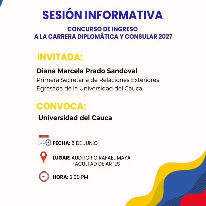 Sesión Informativa - Concurso de Ingreso a la Carrera Diplomática y Consular 2027