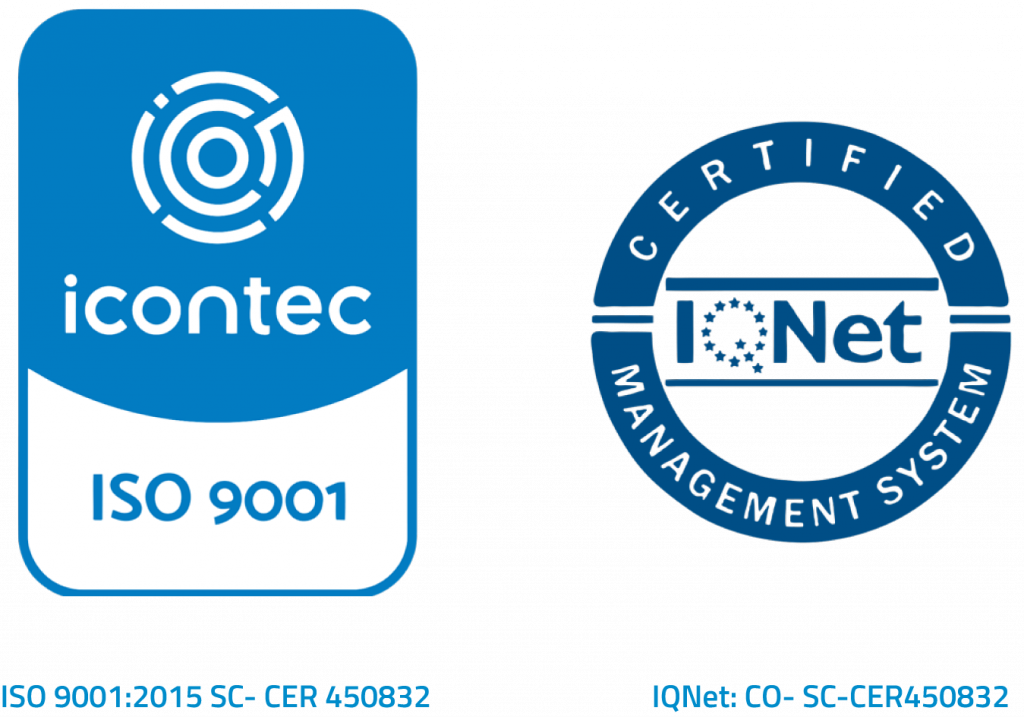 Logo Certificación Icontec ISO 9001.