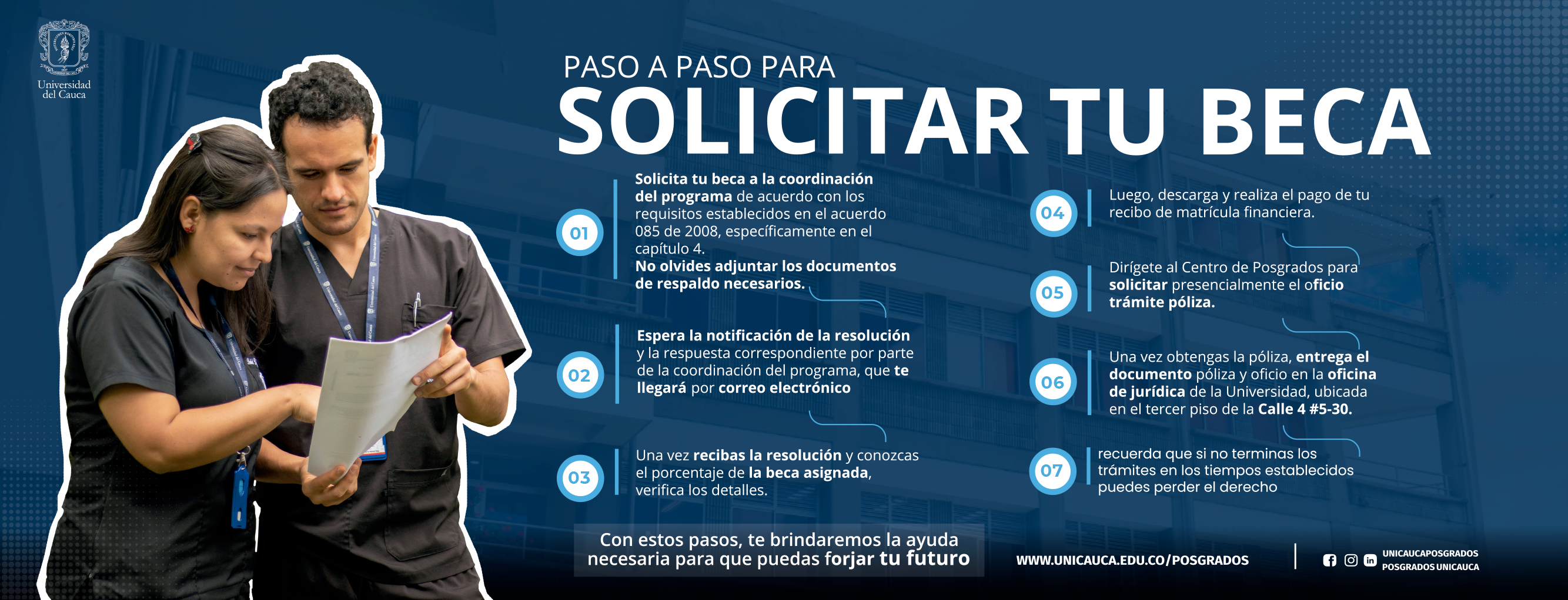 Imagen Infografía Paso a paso para Solicitar tu Beca