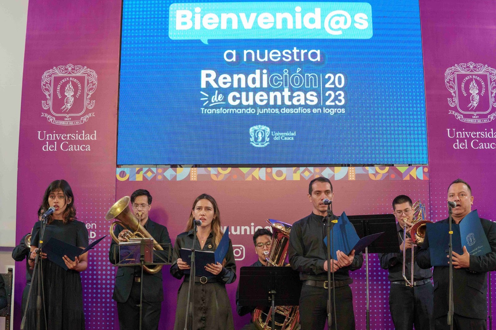 Imagen del concierto en la rendición de cuentas 2023
