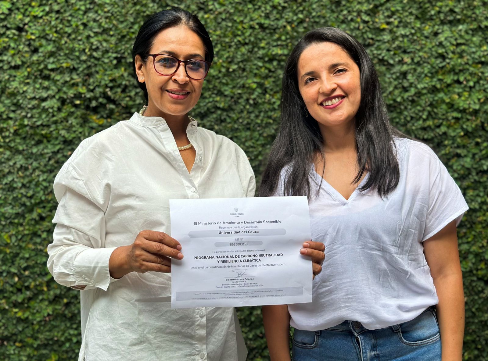 Imagen La Universidad del Cauca destaca en Programa Nacional de Carbono Neutralidad y Resiliencia Climática