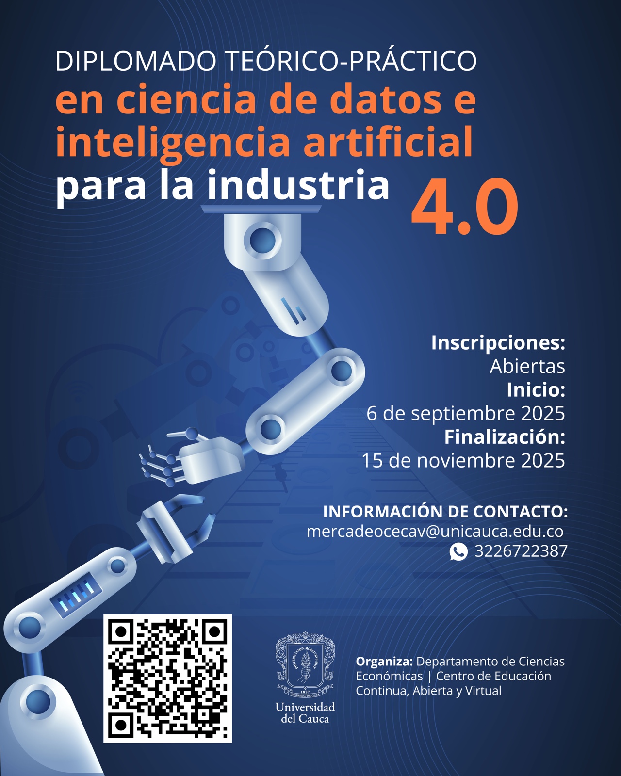 Imagen de Diplomado Teórico-Práctico en Ciencia de Datos e Inteligencia Artificial para la Industria 4.0