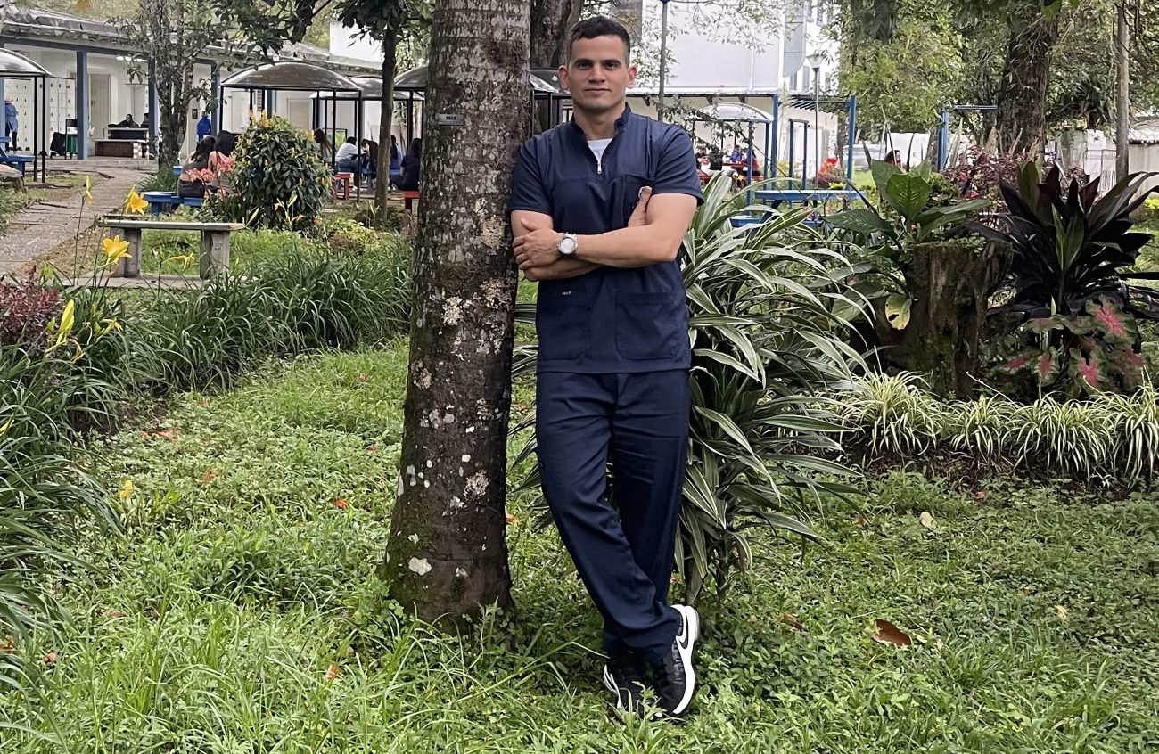 Imagen de David López Valencia, cursa quinto año de Medicina en la Universidad del Cauca