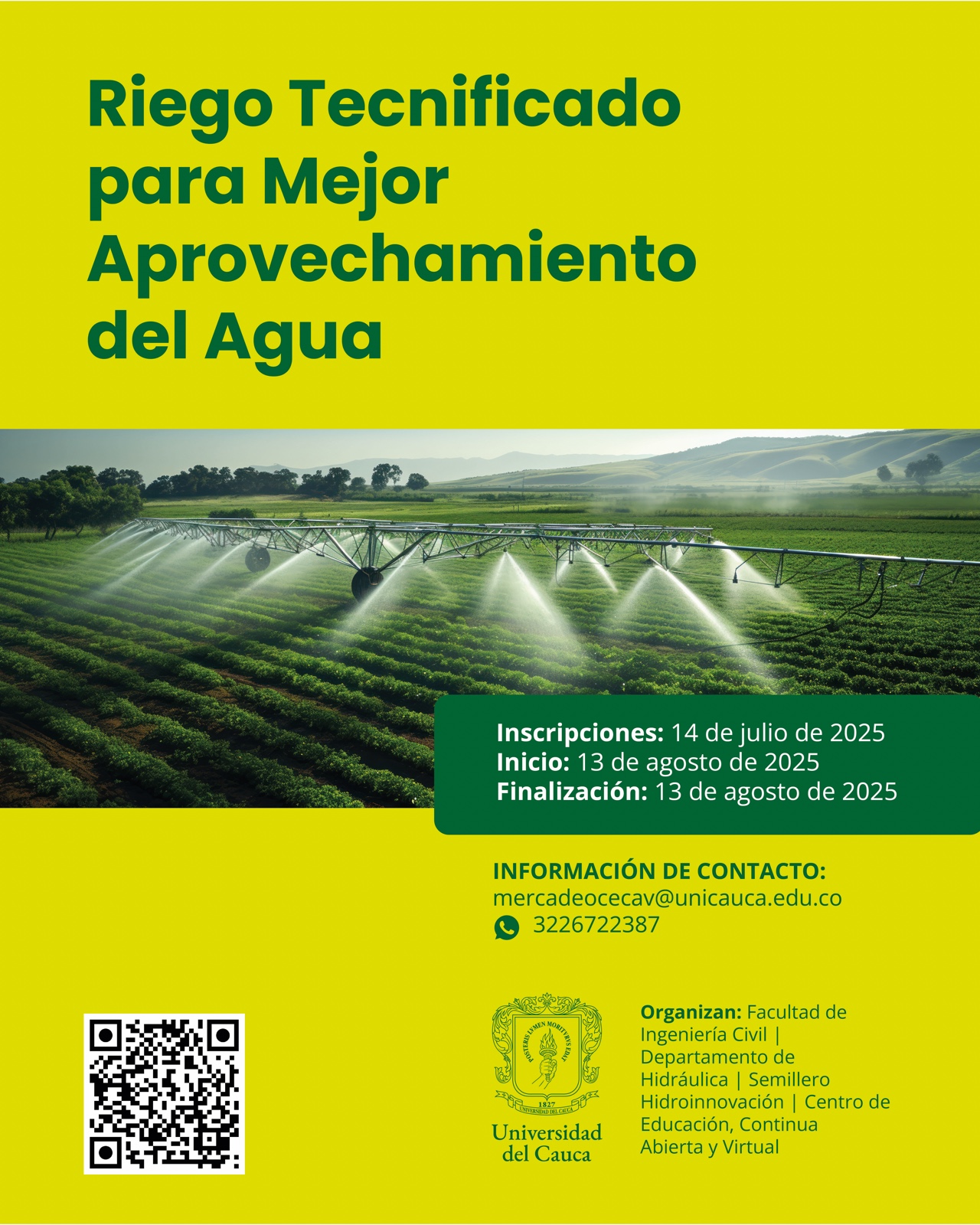 Imagen de Riego Tecnificado para Mejor Aprovechamiento del Agua