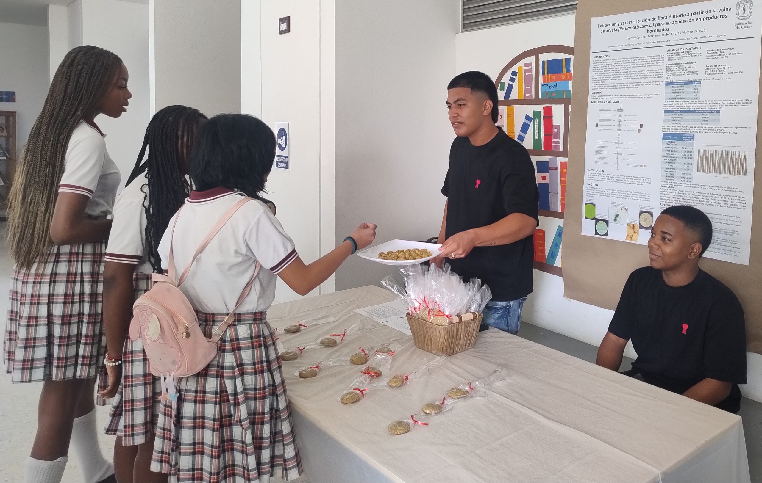 Imagen de estudiantes en la jornada Unicauca Biotransforma en Santander de Quilichao